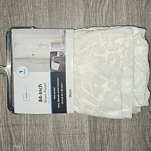 Mainstays curtain panel 84 inches, ivory